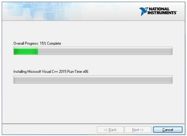 Ni Installer Hangs While Installing Visual C 15 Run Time National Instruments