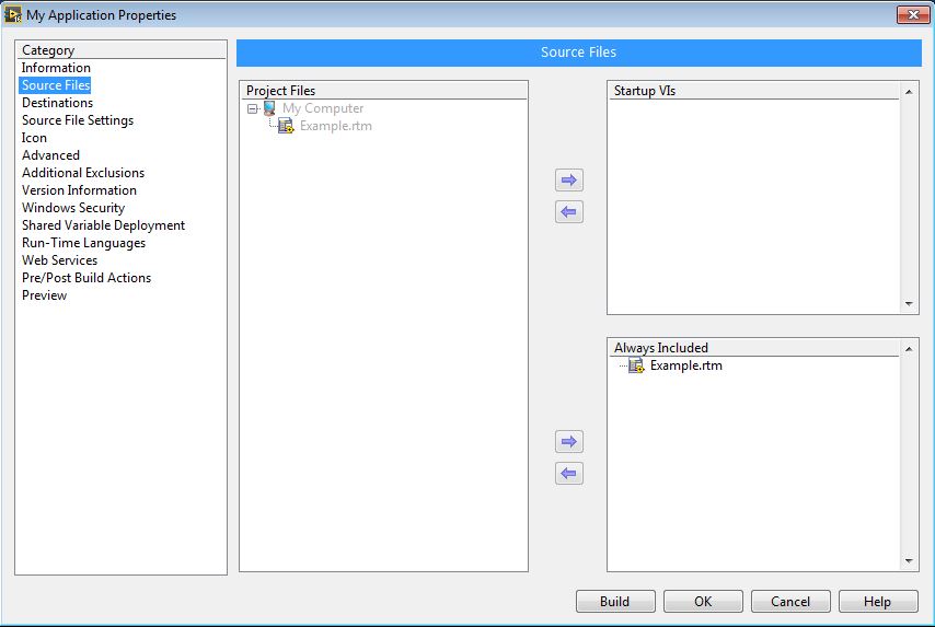 Include .rtm (Run-Time Menu) Files in an Executable - NI