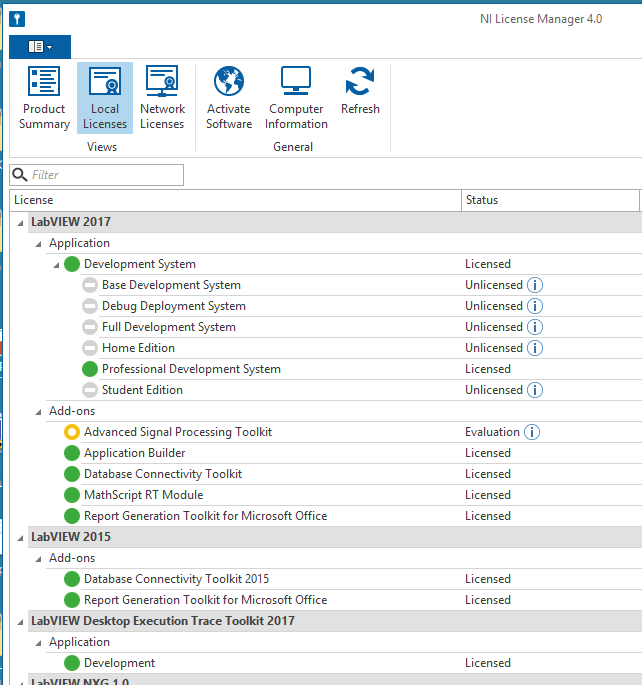 What National Instruments Software Licenses Are on My Machine