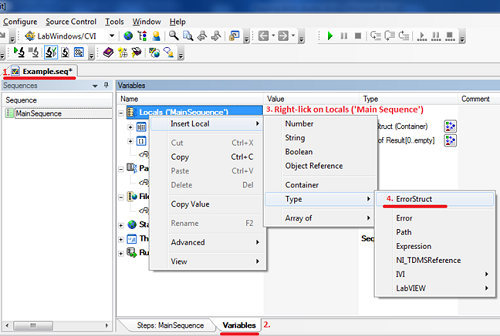 Passing a Struct from a LabWindows/CVI DLL to a TestStand Variable - NI