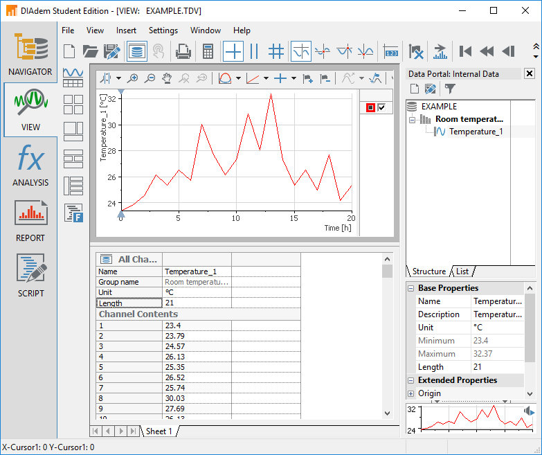 Create a Block Copy of a Waveform Channel in DIAdem - NI