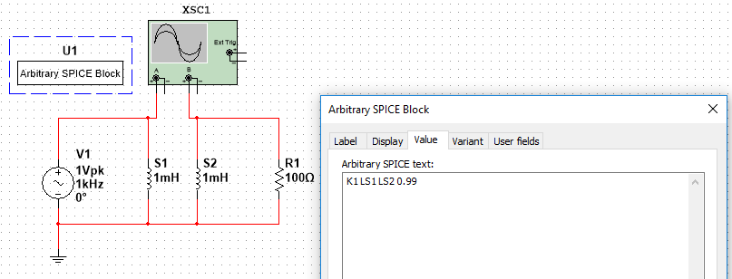 Coupling Two Or More Inductors In Ni Multisim™ - Ni