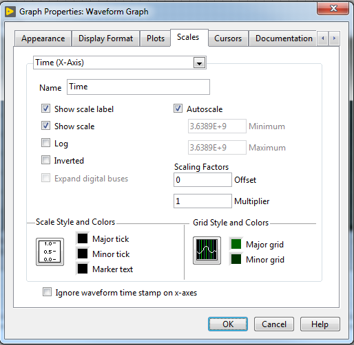 Display Time and Date on a Graph or Chart in LabVIEW - NI
