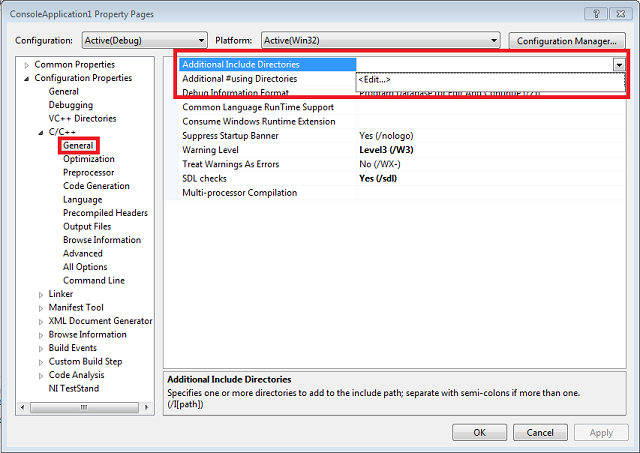 Error LNK2019 in Visual Studio C++ Projects Using LabWindows™/CVI™  Functions - NI