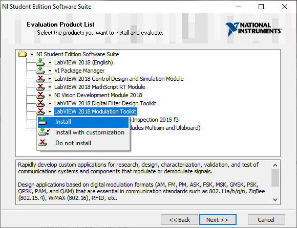 Windows Installer를 사용하여 NI LabVIEW Student Edition 설치 - National Instruments