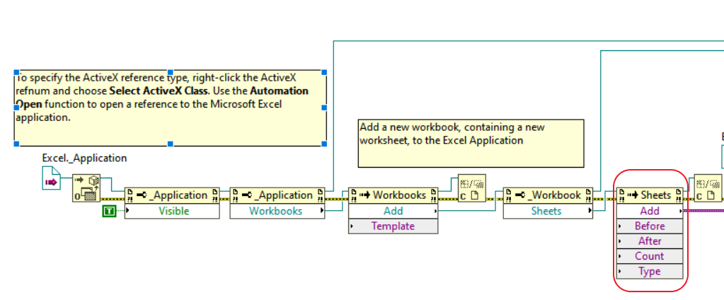 Labview Save Excel File In Different Sheet Using Activex Node Ni 0277