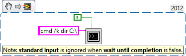 Execute Command Line Arguments from LabVIEW - NI