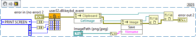 Save Screenshot in IDE or Executable