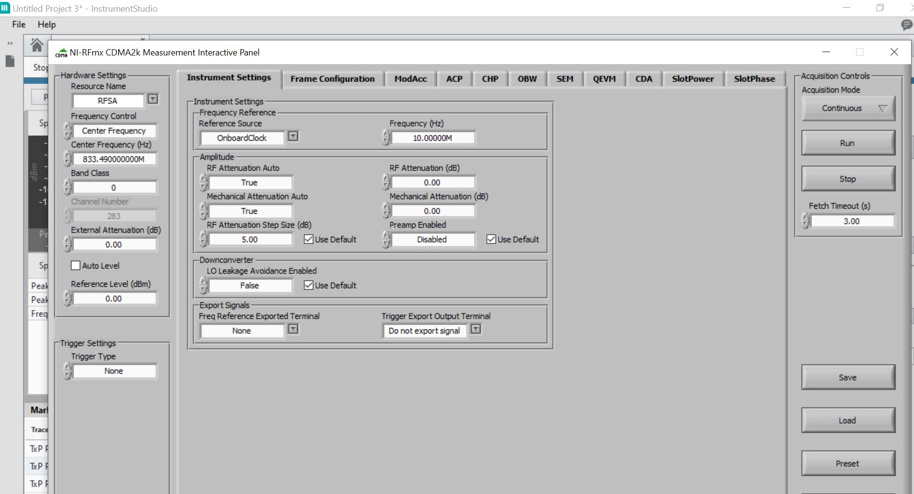 RFmx CDMA2000 Did Not Support Debug Session Mode - NI