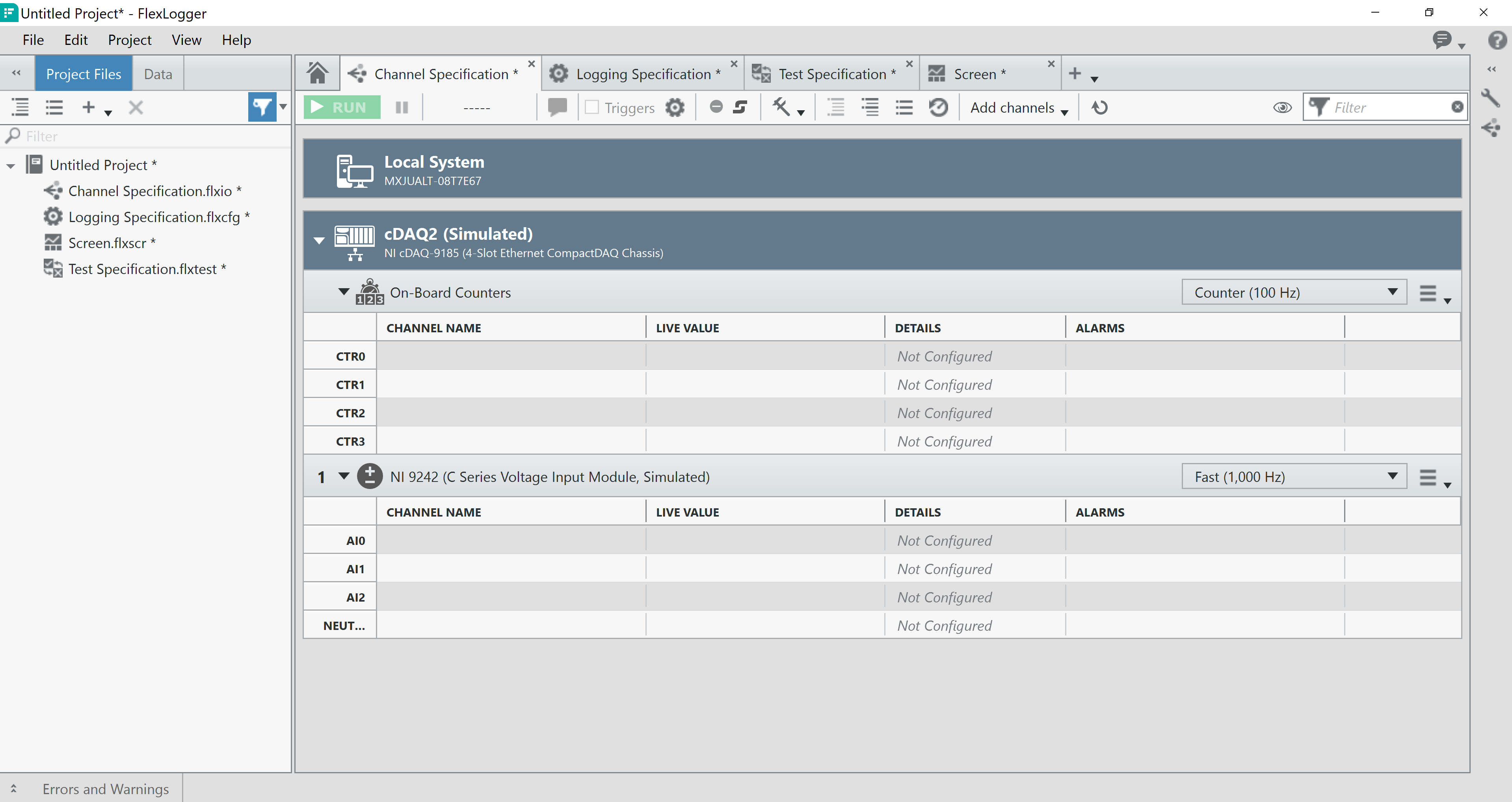 9. NI DAQmx simulated device in FlexLogger.png