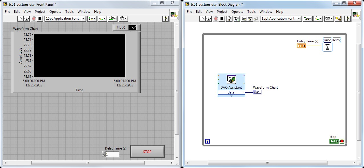 Designing Custom User Interfaces in NI LabVIEW for Your NI USB-TC01 - NI