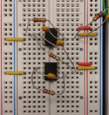 Breadboard with NI ELVIS III - NI