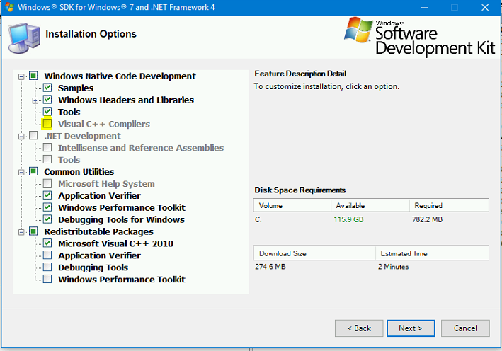 Problem Installing The Windows Sdk 7 1 For Veristand Model Compilation National Instruments