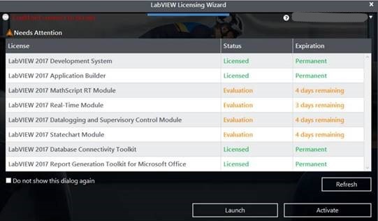 Labviewライセンスウィザード画面を回避する Ni