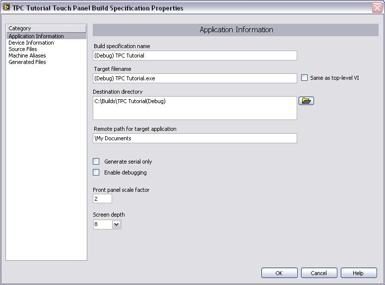 LabVIEW Touch Panel Module Getting Started Guide for LabVIEW Base ...