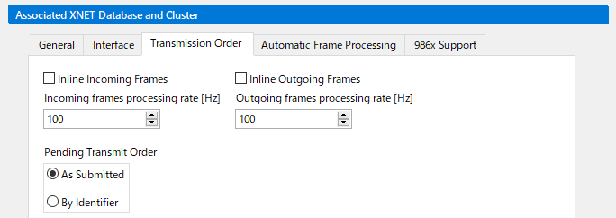 XNET Frame Configuration