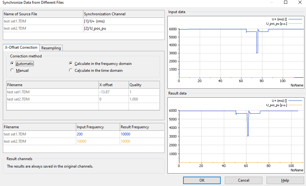 Using DIAdem to Synchronize Data From Different Files - NI