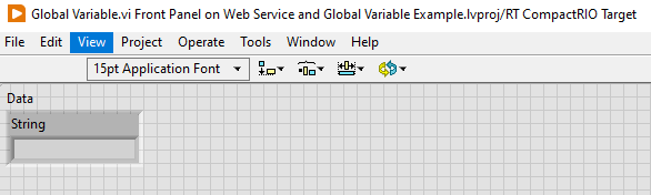 Using Global Variables to Transfer Data to a Web Service in a Real-Time ...