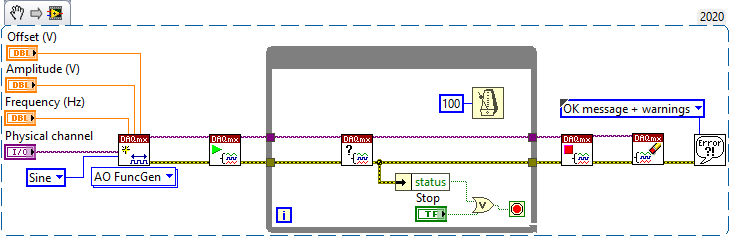 LabVIEW 2020 code snippet