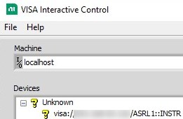 NI-VISAエラー -1073807246: リソースにアクセスできません - NI