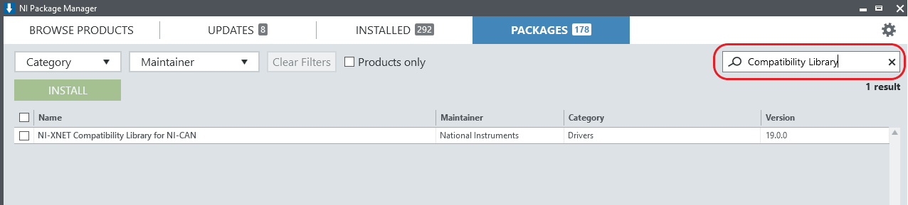 Installing the NI-XNET Compatibility Library for NI-CAN - NI