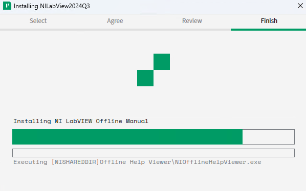 LabVIEW Installation stuck at step "Installing NI LabVIEW Offline Manual", NIOfflineHelpViewer